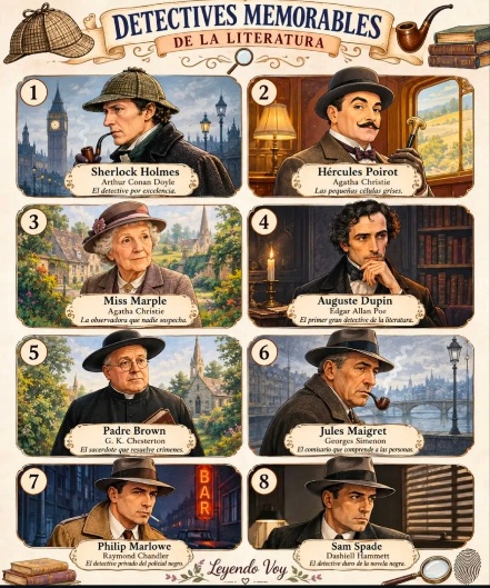 Célebres detectives de la literatura